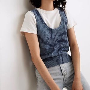 Madewell Tie-Dye Fireview sweater tank size S